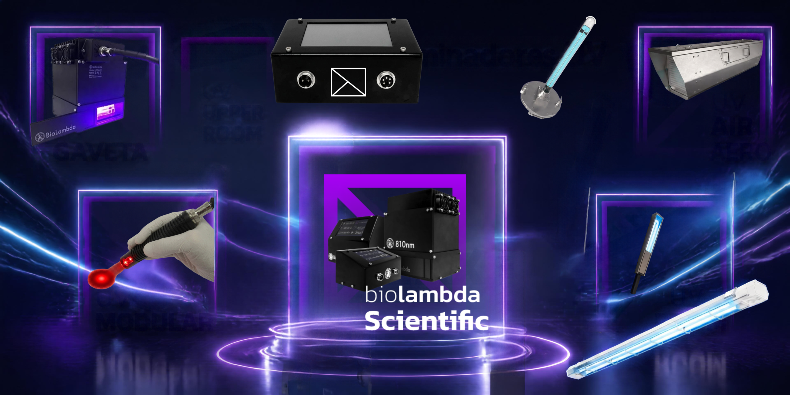 Equipamentos tecnológicos em um ambiente de laboratório