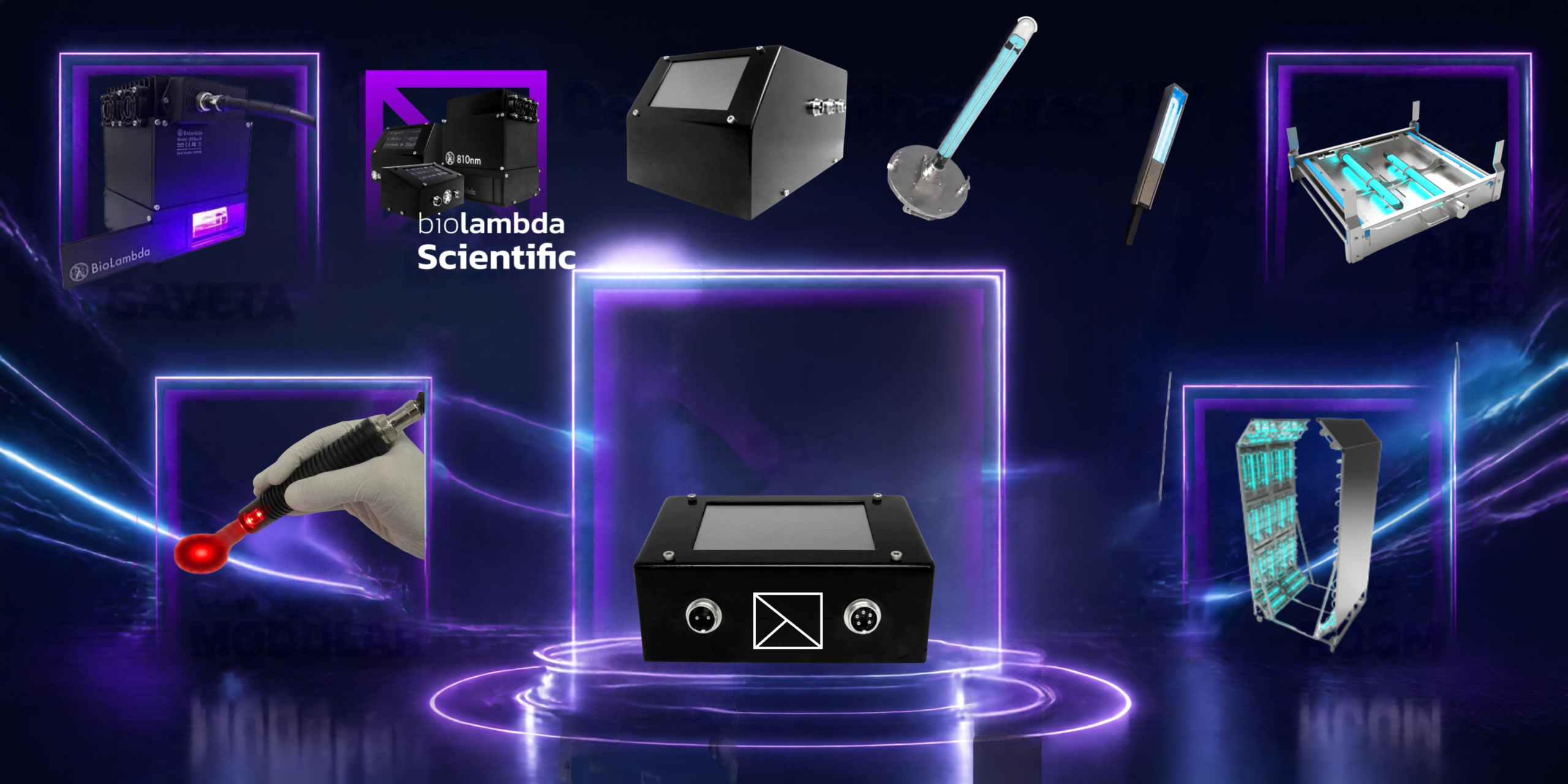 Equipamentos tecnológicos em um ambiente de laboratório